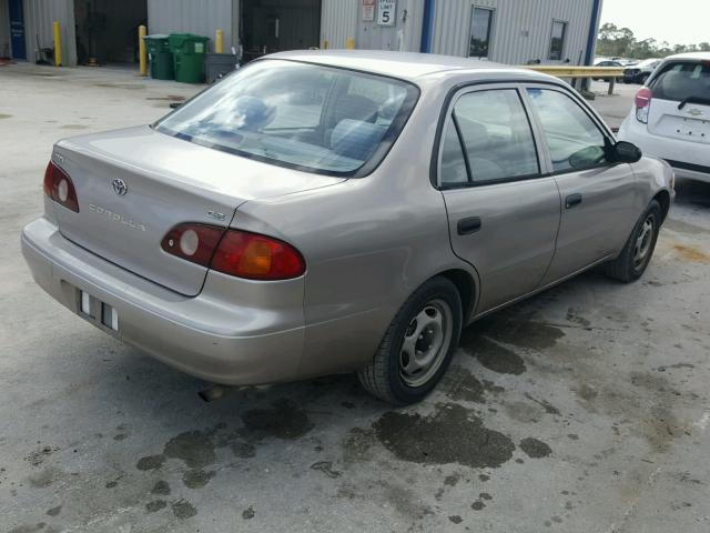 1NXBR12E72Z575359 - 2002 TOYOTA COROLLA CE BEIGE photo 4