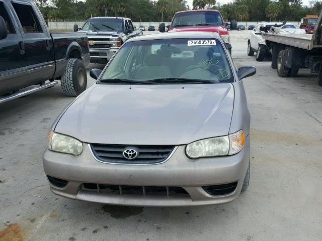 1NXBR12E72Z575359 - 2002 TOYOTA COROLLA CE BEIGE photo 9