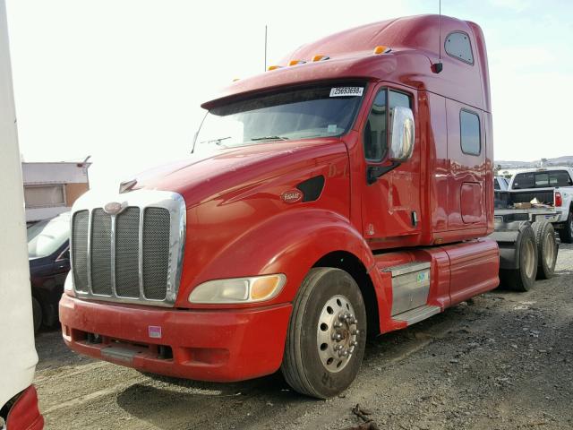 1XP7D49X0AD784697 - 2010 PETERBILT 387 RED photo 2