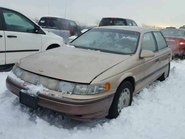 1MELM5042NG645540 - 1992 MERCURY SABLE GS TAN photo 2