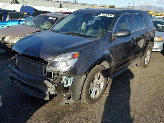 2GNALBEK1G6159233 - 2016 CHEVROLET EQUINOX LS GRAY photo 2