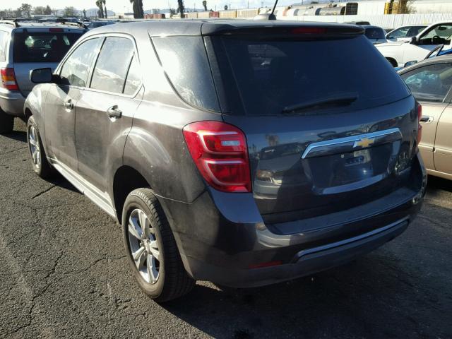 2GNALBEK1G6159233 - 2016 CHEVROLET EQUINOX LS GRAY photo 3