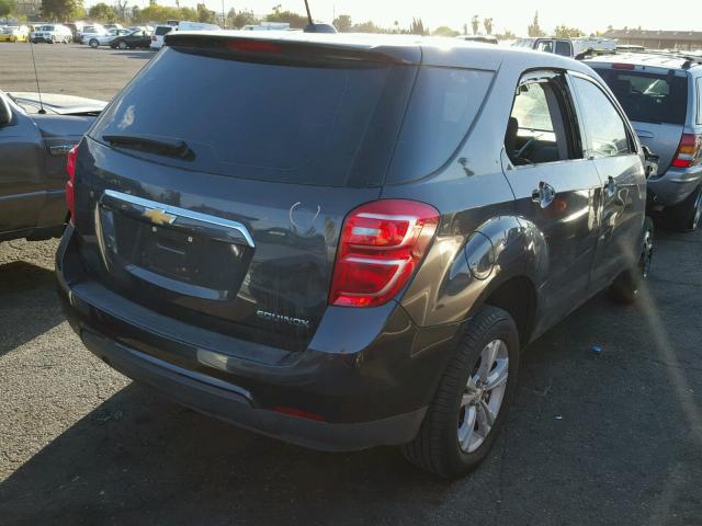 2GNALBEK1G6159233 - 2016 CHEVROLET EQUINOX LS GRAY photo 4