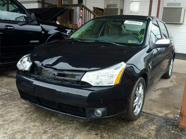 1FAHP35N88W289972 - 2008 FORD FOCUS SE BLACK photo 2