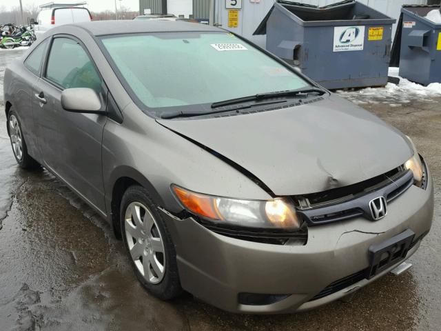 2HGFG12666H556641 - 2006 HONDA CIVIC LX BROWN photo 1