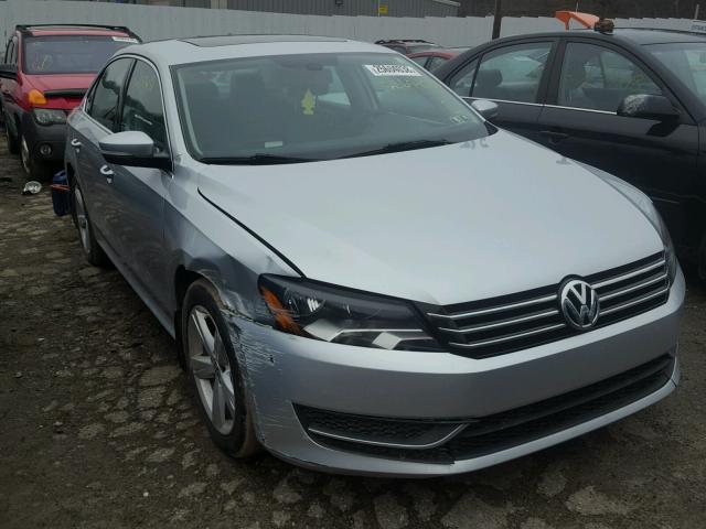 1VWBP7A35CC104182 - 2012 VOLKSWAGEN PASSAT SE SILVER photo 1