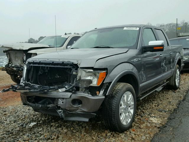 1FTFW1EF0CFB79458 - 2012 FORD F150 SUPER GRAY photo 2