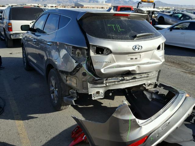 5XYZT3LB2DG103692 - 2013 HYUNDAI SANTA FE S SILVER photo 3