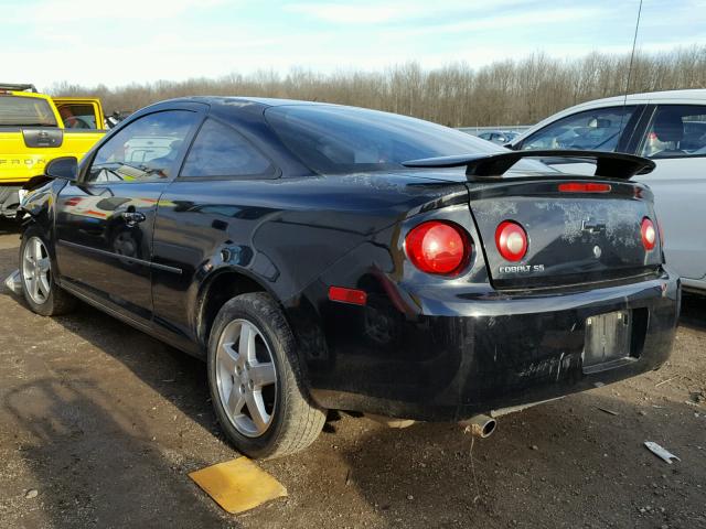 1G1AL14F057503549 - 2005 CHEVROLET COBALT LS BLACK photo 3