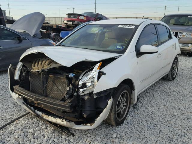 3N1AB6AP7CL625289 - 2012 NISSAN SENTRA 2.0 WHITE photo 2