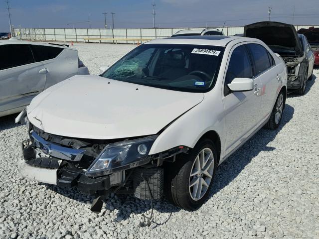 3FAHP0JA6AR388168 - 2010 FORD FUSION SEL WHITE photo 2