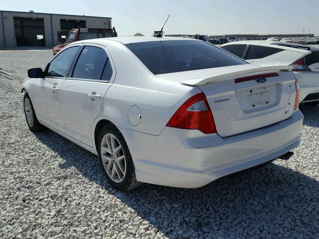 3FAHP0JA6AR388168 - 2010 FORD FUSION SEL WHITE photo 3