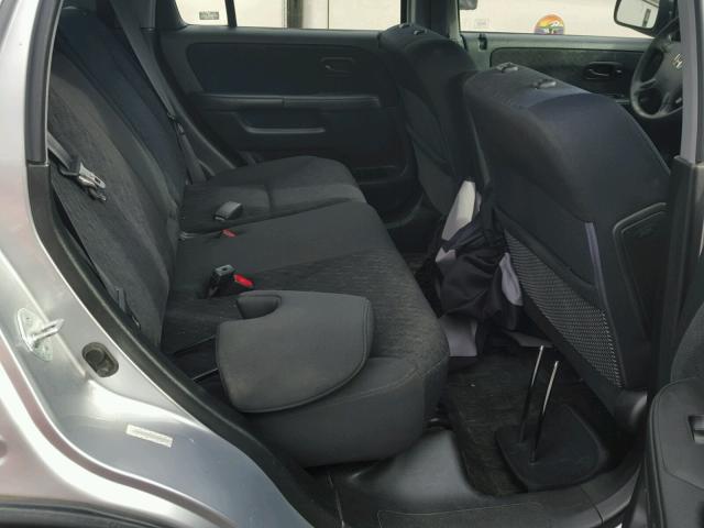 JHLRD78536C061471 - 2006 HONDA CR-V LX SILVER photo 6