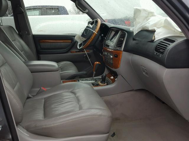 JTJHT00W264004791 - 2006 LEXUS LX 470 GRAY photo 5