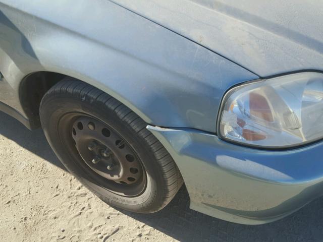 2HGEJ6619YH558105 - 2000 HONDA CIVIC BASE 蓝色 照片 9