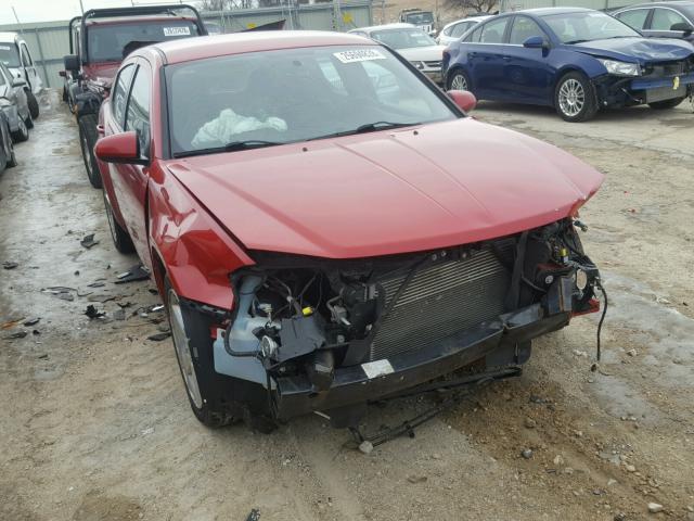 1B3BD2FB8BN509097 - 2011 DODGE AVENGER LU RED photo 1