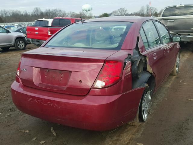 1G8AJ55F47Z157798 - 2007 SATURN ION LEVEL RED photo 4