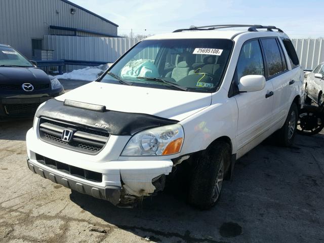 2HKYF18444H611480 - 2004 HONDA PILOT EX WHITE photo 2