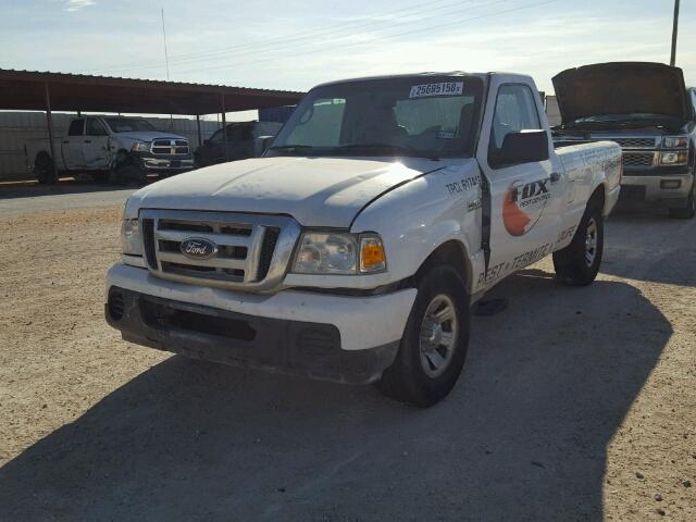 1FTYR10DX9PA50443 - 2009 FORD RANGER WHITE photo 2