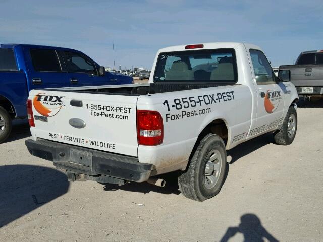 1FTYR10DX9PA50443 - 2009 FORD RANGER WHITE photo 4