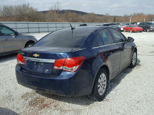 1G1PC5SH7B7131757 - 2011 CHEVROLET CRUZE LS BLACK photo 4