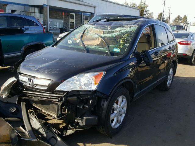 5J6RE48569L059091 - 2009 HONDA CR-V EX BLACK photo 2