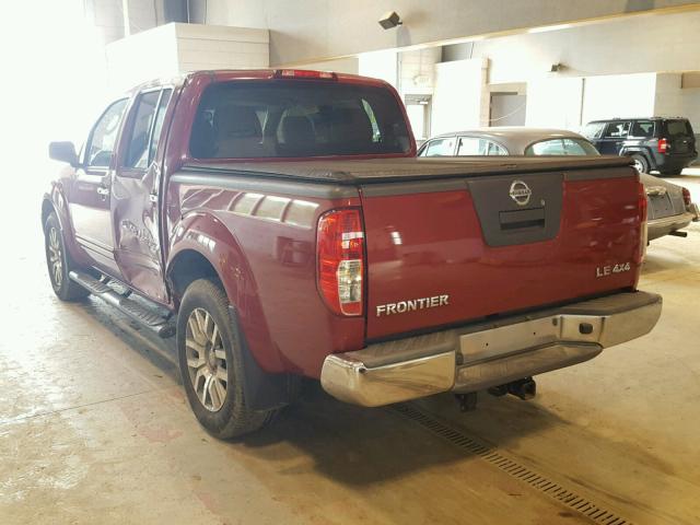 1N6AD0EV4AC436070 - 2010 NISSAN FRONTIER C RED photo 3