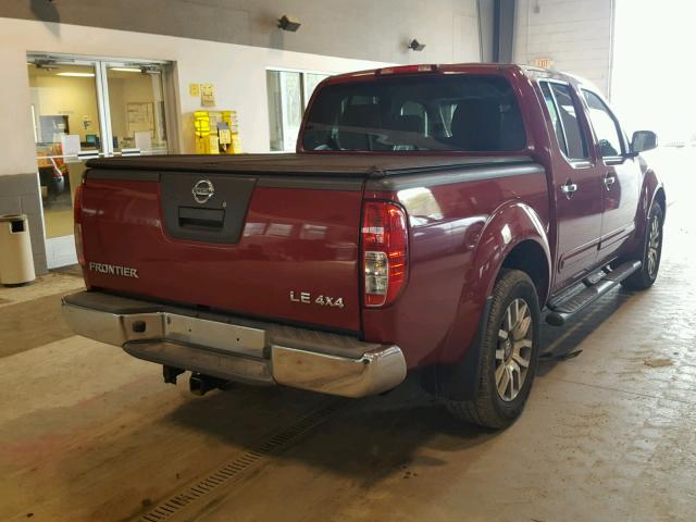 1N6AD0EV4AC436070 - 2010 NISSAN FRONTIER C RED photo 4