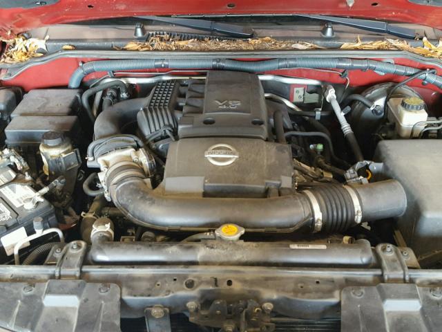 1N6AD0EV4AC436070 - 2010 NISSAN FRONTIER C RED photo 7