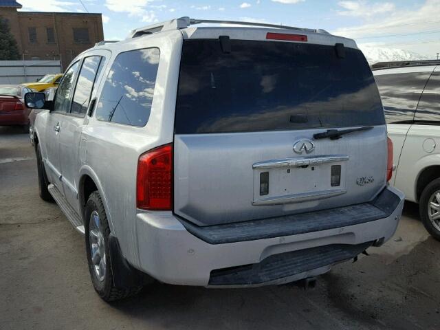 5N3AA08C04N809011 - 2004 INFINITI QX56 SILVER photo 3