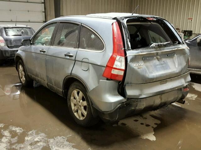 5J6RE48578L820905 - 2008 HONDA CR-V EX BLUE photo 3