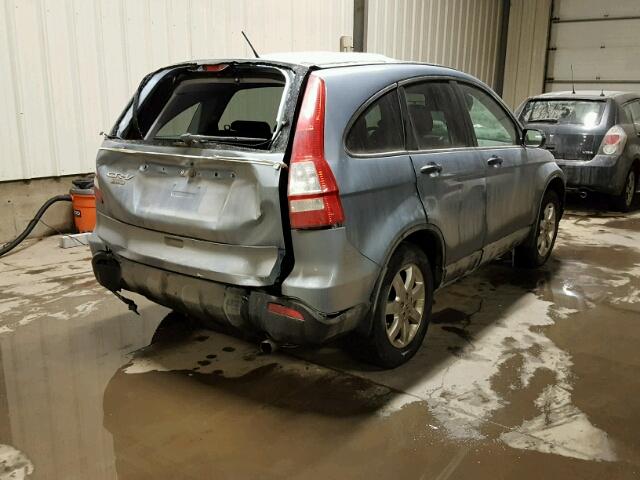 5J6RE48578L820905 - 2008 HONDA CR-V EX BLUE photo 4