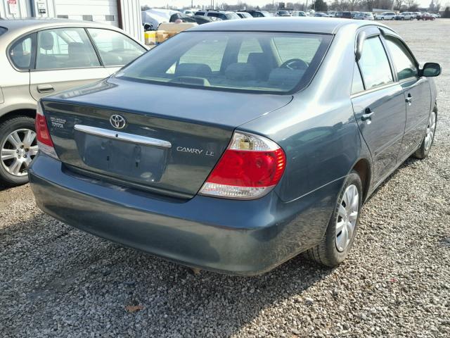 4T1BE32K65U412512 - 2005 TOYOTA CAMRY LE GREEN photo 4