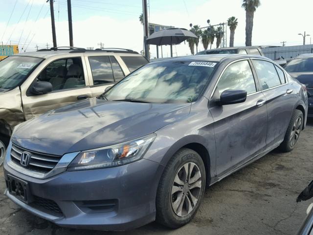 1HGCR2F34FA074736 - 2015 HONDA ACCORD LX GRAY photo 2