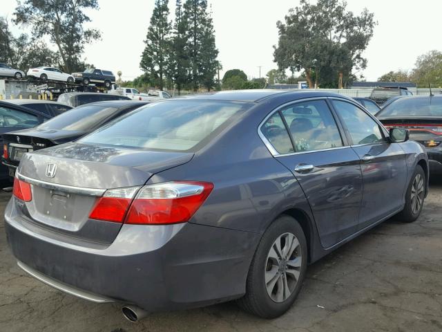 1HGCR2F34FA074736 - 2015 HONDA ACCORD LX GRAY photo 4