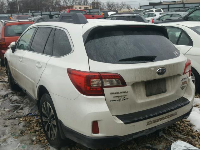 4S4BSBNC0F3260256 - 2015 SUBARU OUTBACK 2. WHITE photo 3