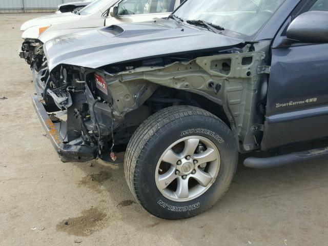 JTEBT14R370068345 - 2007 TOYOTA 4RUNNER SR BLUE photo 9