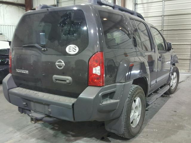 5N1AN08W85C652722 - 2005 NISSAN XTERRA OFF GRAY photo 4