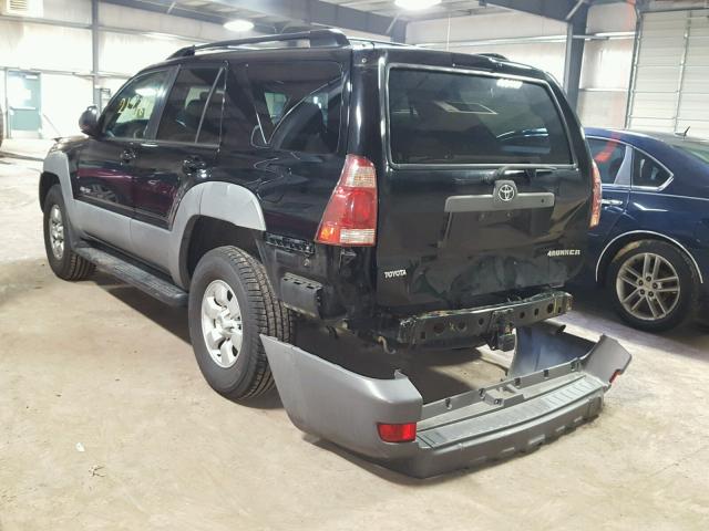 JTEBT14R738000657 - 2003 TOYOTA 4RUNNER SR BLACK photo 3