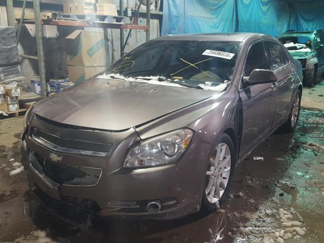 1G1ZE5E75AF207681 - 2010 CHEVROLET MALIBU LTZ BROWN photo 2