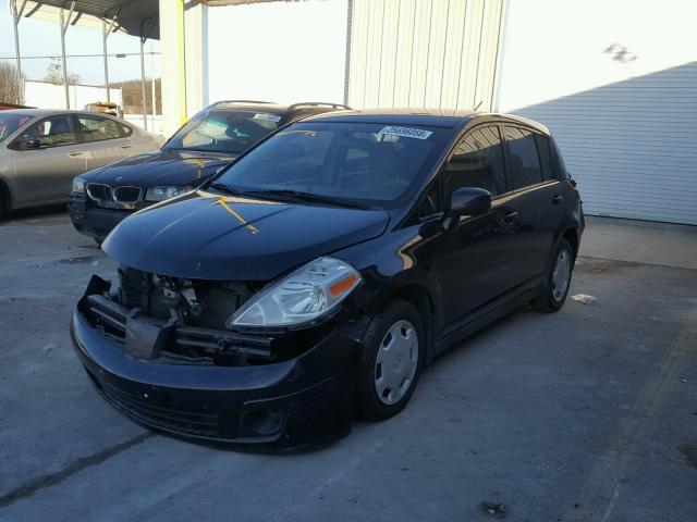 3N1BC13EX8L387140 - 2008 NISSAN VERSA S BLACK photo 2