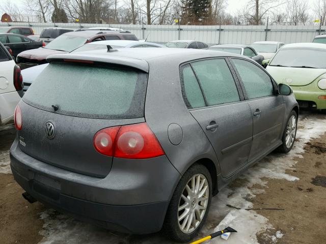 WVWHV71K87W099803 - 2007 VOLKSWAGEN NEW GTI GRAY photo 4