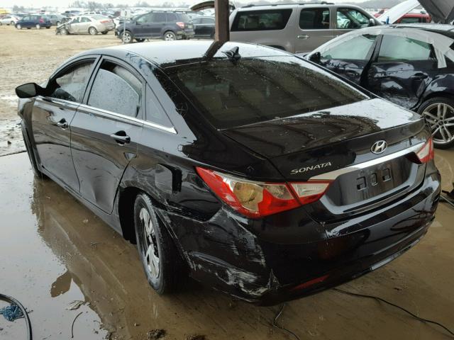 5NPEB4AC0BH023428 - 2011 HYUNDAI SONATA GLS BLACK photo 3