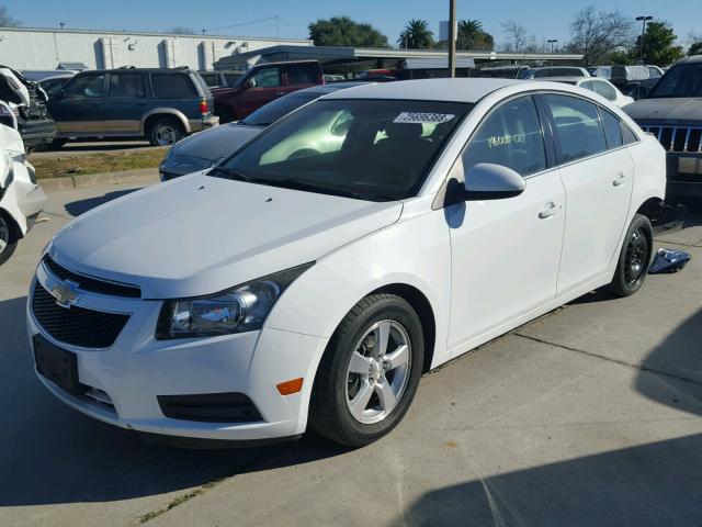 1G1PF5SCXC7102914 - 2012 CHEVROLET CRUZE LT WHITE photo 2