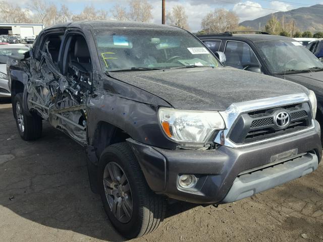 5TFJU4GN2DX031300 - 2013 TOYOTA TACOMA DOU GRAY photo 1