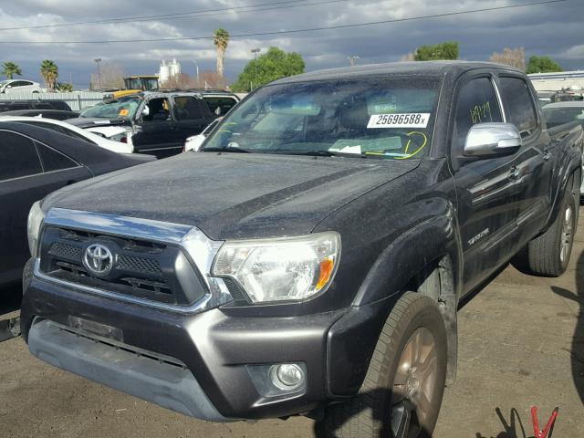 5TFJU4GN2DX031300 - 2013 TOYOTA TACOMA DOU GRAY photo 2