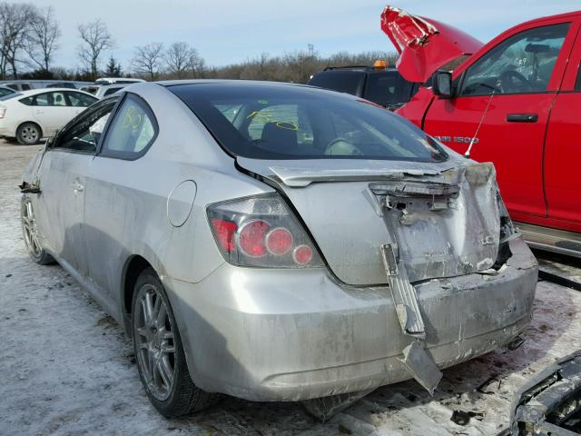 JTKDE167580259214 - 2008 SCION TC SILVER photo 3