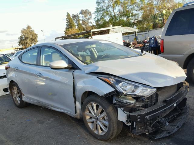 KMHDH4AE4GU480912 - 2016 HYUNDAI ELANTRA SE SILVER photo 1