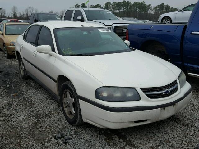 2G1WF52E949233698 - 2004 CHEVROLET IMPALA WHITE photo 1