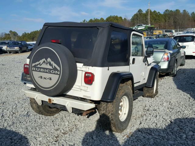 1J4FA69S23P327956 - 2003 JEEP WRANGLER / WHITE photo 4